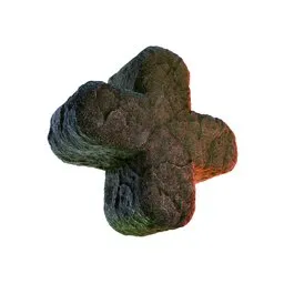 Plus Symbol Sign Stone Carved