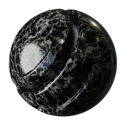 Midnight Lightning Marble