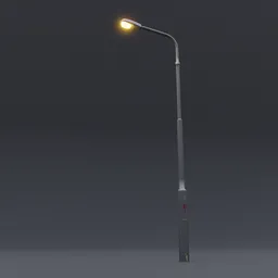 Shinning side street lamp