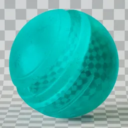 Glass Imperfections Cyan Misted