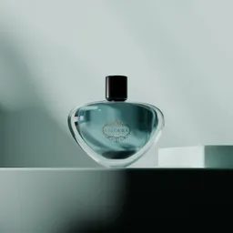 Luxury Perfume Bottle  Elegant Heart