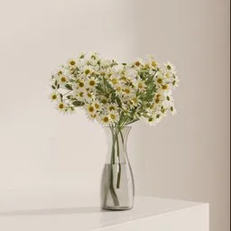 Fresh Daisy Glass Vase