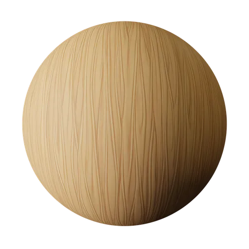 High-resolution stylized wood texture for 3D modeling, seamless PBR material for Blender and various applications.