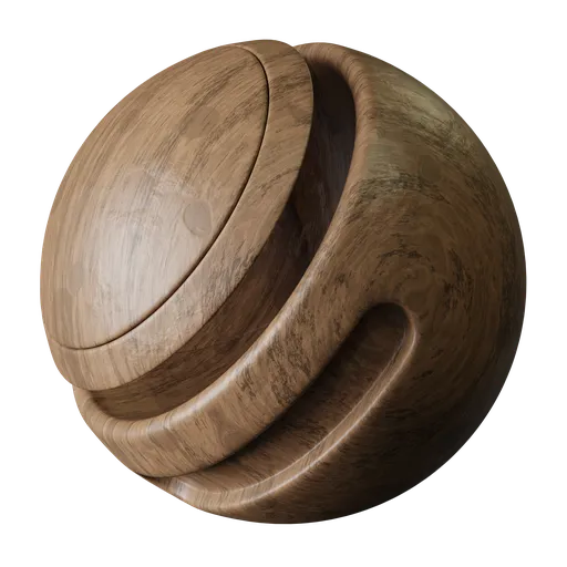 High-quality textured Old Ash Wood material suitable for vintage furniture PBR rendering in Blender 3D and other 3D apps.