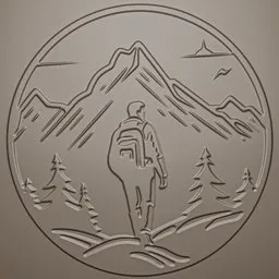 Logo for metalic sculpt