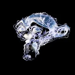 Electrified Monkey (Incl. Geometry Nodes Modifier)