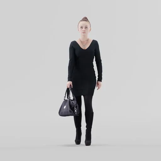 Young woman walking