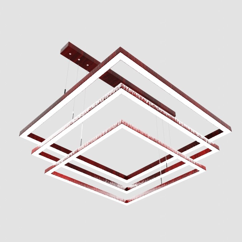 Square Lamp Decor Ceiling Lights models BlenderKit