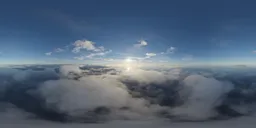Aerial Coast Clouds Evening