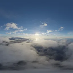 Aerial Coast Clouds Evening