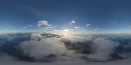 Aerial Coast Clouds Evening