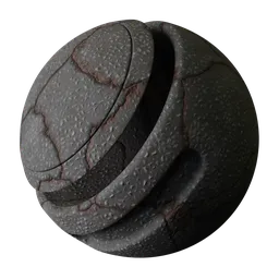 Procedural Cracked Dirty Asphalt