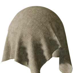 High-resolution PBR hessian burlap fabric texture for 3D modeling and rendering in Blender applications.