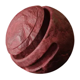 Red Chiseled Stone
