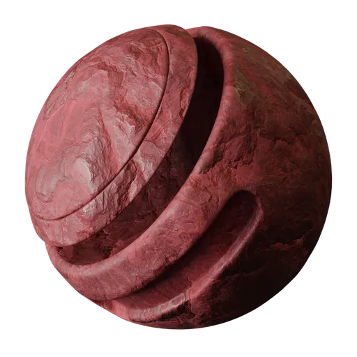 Red Chiseled Stone
