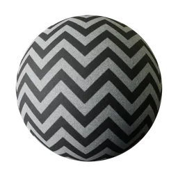 White zig zag fabric