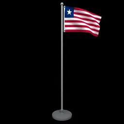 Animated Flag of Liberia