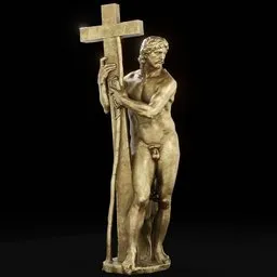 statue of Brass Risen Christ
