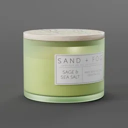 Sand and Fog Candle - Sage & Sea Salt