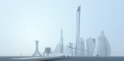 Sci-Fi Central City Scape