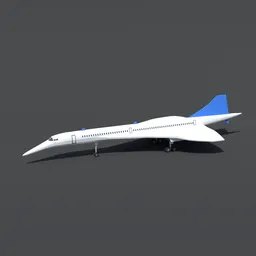 Low Poly Concorde