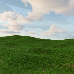 Realistic Grassland by geo nodes