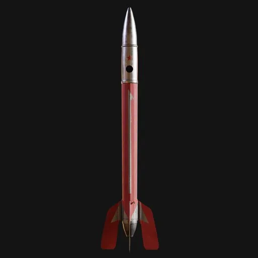 GIRD IX Experimental Rocket Painted