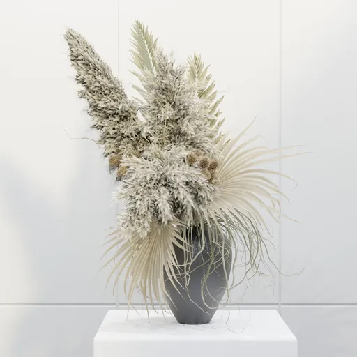 Neutral Dried Pampas Arrangement