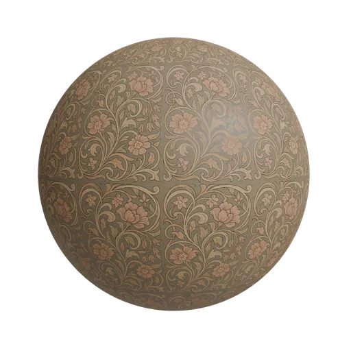 Classic Arts & Crafts floral wallpaper
