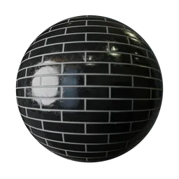 Japanese Black Tile 200x50mm