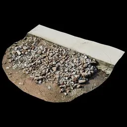 Scan small rock road