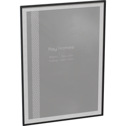 Detailed 3D model of a modern picture frame for Blender rendering, featuring a sleek design with textured borders.