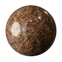 2K PBR marble stone texture for Blender 3D, high-quality non-displacement material for realistic rendering.