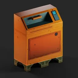 Stylized Sci-Fi Mailbox