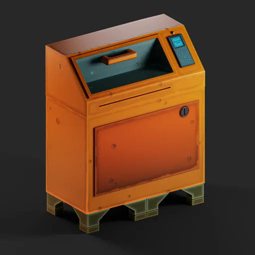 Stylized Sci-Fi Mailbox
