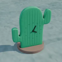 Cactus Fantasy Clock
