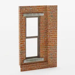 Wall window inset bottom 2x3
