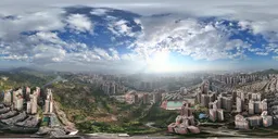 Sunset cloud building mountain