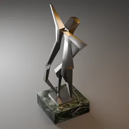 Abstract Metal Sculpture
