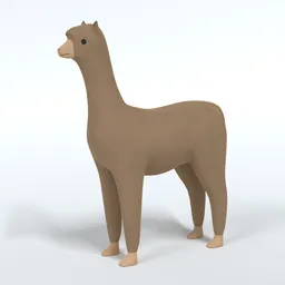 Cartoon Alpaca