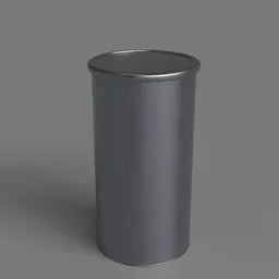 Round tin can