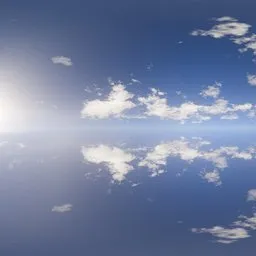 Clear Blue Sky with Soft Clouds
