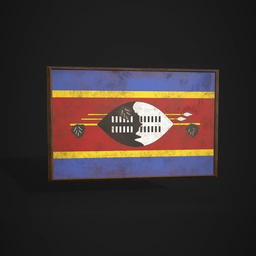 Eswatini Flag Picture Frame