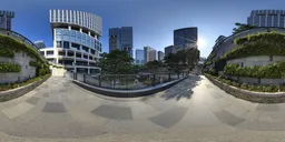 Daytime architectural corridor HDR