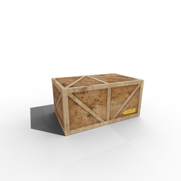 Wooden Box - Low poly