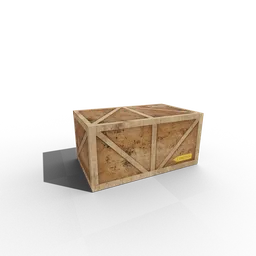Wooden Box - Low poly