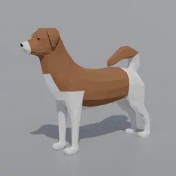 Low Poly Kokoni Dog