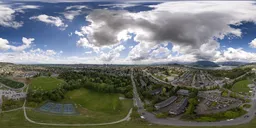 Cloudy Daytime City Park