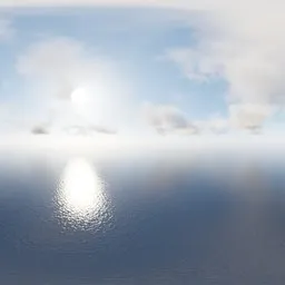 Sunny Ocean Clouds Sky