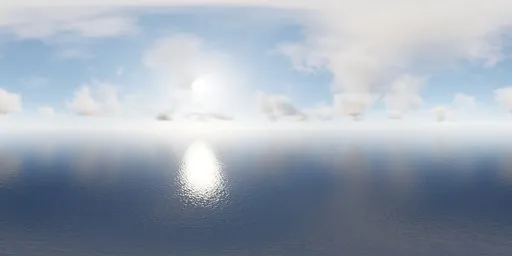 Sunny Ocean Clouds Sky